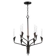 Calyx Nine Light Chandelier in Black by Maxim