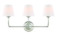 Libby Langdon for Crystorama Sylvan 23 Inch Bathroom Vanity Light in Polished Chrome