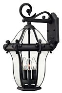 Hinkley San Clemente 3-Light Outdoor Light In Museum Black