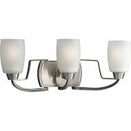 Wisten 3-Light Bathroom Vanity Light in Brushed Nickel