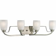 Wisten 4-Light Bathroom Vanity Light in Brushed Nickel