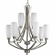 Wisten 9-Light Chandelier in Brushed Nickel