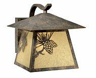 Whitebark 1-Light Outdoor Wall Mount in Olde World Patina