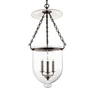 Hudson Valley Hampton 3 Light 25 Inch Pendant Light in Old Bronze