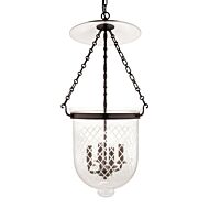 Hudson Valley Hampton 4 Light 31 Inch Pendant Light in Old Bronze