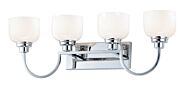 Maxim Swale 4 Light Bathroom Vanity Light in Polished Chrome