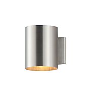 Outpost 1-Light Outdoor Wall Lantern in Brushed Aluminum