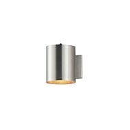 Outpost One Light Outdoor Wall Lantern in Brushed Aluminum by Maxim