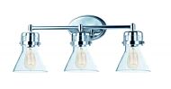 Maxim Seafarer 3 Light Bathroom Vanity Light in Polished Chrome