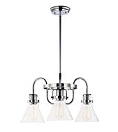 Maxim Lighting Seafarer 3 Light 3 Light Single Tier Chandelier in Polished Chrome