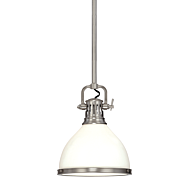 Hudson Valley Randolph 15 Inch Pendant Light in Polished Nickel