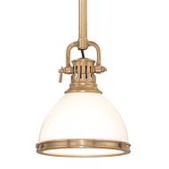 Hudson Valley Randolph 19 Inch Pendant Light in Aged Brass