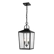 Devens 2-Light Outdoor Hanging Lantern in Powder Coated Black