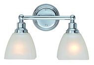 Craftmade Bradley 2 Light 15 Inch Bathroom Vanity Light in Chrome