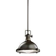 Kichler Hatteras Bay 1 Light 11.75 Inch Pendant in Olde Bronze