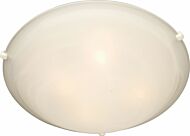 Malaga Two Light Flush Mount in White by Maxim