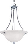 Maxim Lighting Malibu 3 Light Bowl Pendant in Satin Nickel