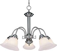 Maxim Lighting Malibu 5 Lt Down Lt. Chandelier,Satin Nickel