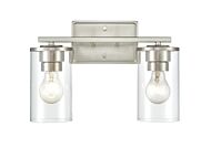 Verlana Two Light Vanity in Brushed Nickel by Millennium