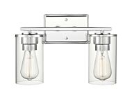 Millennium Verlana 2 Light Bathroom Vanity Light in Chrome