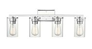 Millennium Verlana 4 Light Bathroom Vanity Light in Chrome