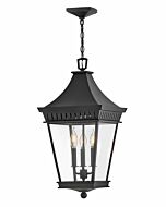 Hinkley Chapel Hill 3-Light Outdoor Light In Museum Black