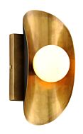 Corbett Hopper by Martyn Lawrence Bullard Wall Sconce in Vintage Brass Bronze Accents