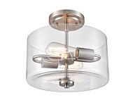 Millennium Lighting Verlana 2-Light Semi-Flush In Brushed Nickel