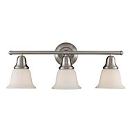 Berwick 3-Light Bathroom Vanity Light in Brushed Nickel