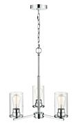 Millennium Verlana 3 Light Chandelier in Chrome