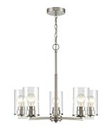 Millennium Lighting Verlana 5-Light Chandelier In Brushed Nickel