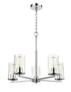 Millennium Verlana 5 Light Chandelier in Chrome