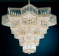 Equinoxe 31 Light Chandelier in Gold by Schonbek