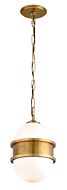 Corbett Broomley by Martyn Lawrence Bullard 17 Inch Pendant Light in Vintage Brass