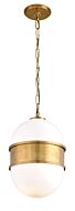 Corbett Broomley by Martyn Lawrence Bullard 2 Light 22 Inch Pendant Light in Vintage Brass