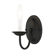 Home Basics 1-Light Wall Sconce in Black