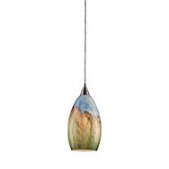 Geologic 1-Light Mini Pendant in Satin Nickel