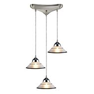 Refraction 3-Light Pendant in Polished Chrome