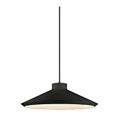 Sonneman Koma Pendant Light in Satin Black with GU24 Bulb