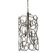 Kalco Ashbourne 6 Light Pendant Light in Vintage Iron