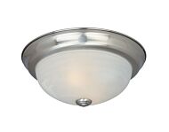 Decorative Flushmount 2-Light Flushmount in Satin Platinum