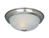 Decorative Flushmount 2-Light Flushmount in Satin Platinum