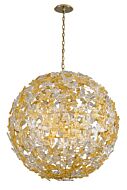 Corbett Milan by Martyn Lawrence Bullard 12 Light 46 Inch Pendant Light in Gold Leaf