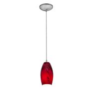 Access Merlot Pendant Light in Brushed Steel