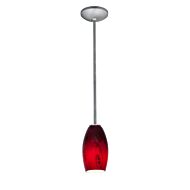 Access Merlot Pendant Light in Brushed Steel