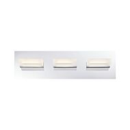 Eurofase Olson 3 Light Bathroom Vanity Light in Chrome