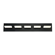 Eurofase Olson 5 Light Bathroom Vanity Light in Black