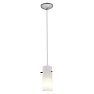 Access Cylinder Pendant Light in Brushed Steel