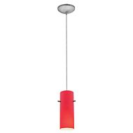 Access Cylinder Pendant Light in Brushed Steel