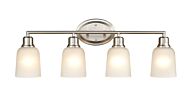 Millennium Amberle 4 Light Bathroom Vanity Light in Brushed Nickel